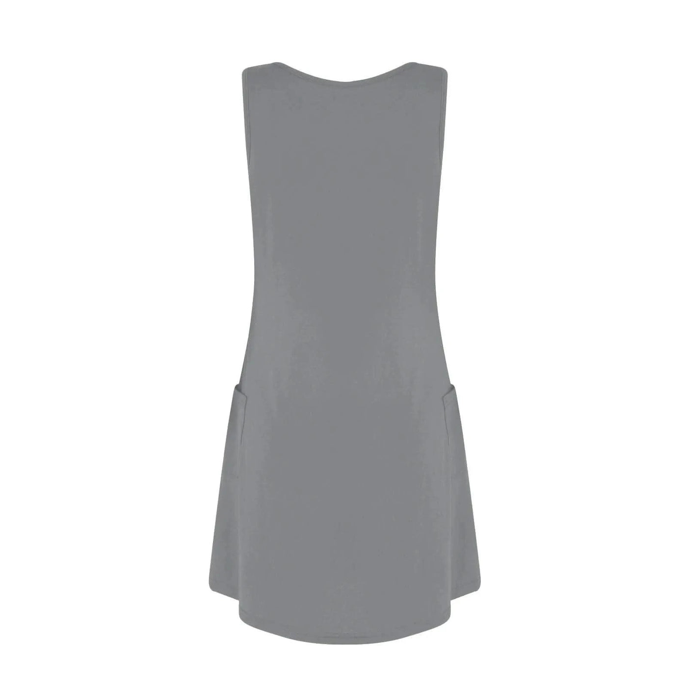 Womens Summer Dresses Plain Loose V Neck Sleeveless Sundresses Swimsuit Coverup With Pockets Vestidos Para Mujer платье женское