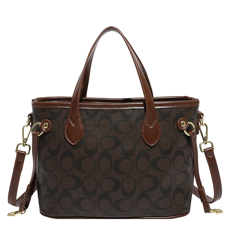 Famous Designer Inspired Women's Shoulder Bag Premium Leather Handbags Ladies Elegant Top Handle Purse Classic Tote