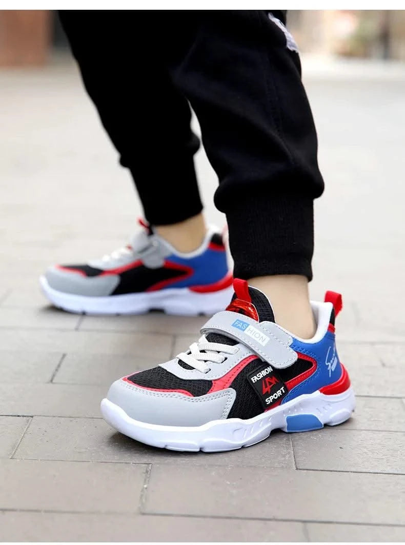 Children Casual Sports Shoes for Boys Breathable Summer Kids Hook&Loop Students Girls School Running Kids' Outdoor Sneakers