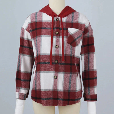 Women Chic Jackets Autumn Winter Lapel Patchwork Coats Casual Office Jacket