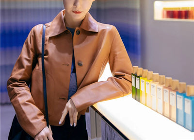 Women's Sheepskin Short Tops Harajuku Fashion Jassen Dames Slim Jaqueta De Couro Legítimo Square Collar Trendy Streetwear Coat