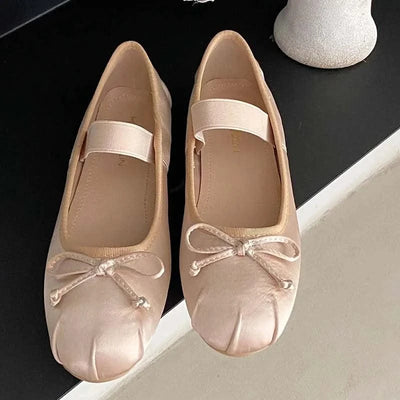 Women Butterfly-Knot Lolita Ladies Ballet Flats In Casual shoes, Sandals  Slides