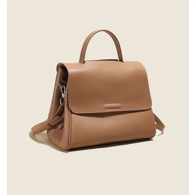 Women's Cowhide Genuine Leather Shoulder Bag Female Fashion Luxury Designer Handbags Ladies Commuting Large Capacity Bucket Bags