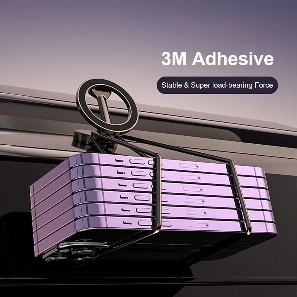Magnetic Magsafe Car Phone Holder for iPhone 15 14 13 Pro Max Plus Vehicles Mobile Support Secure Mount in Car