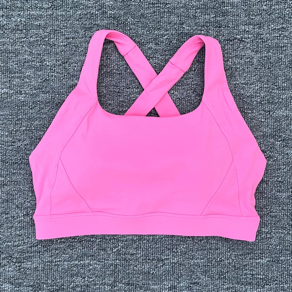 Breathable Sports Bra for Women, Fitness Top, Push Up Sport Bra, Fixed Pad, Yoga Underwear, Sport Tops Running Vest, Gym Wear