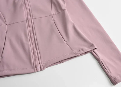 Yoga Clothes Windbreaker Sportswear Woman Running Long Sleeve Sweatshirt Sports Jackets Top Women Workout Tops Activewear
