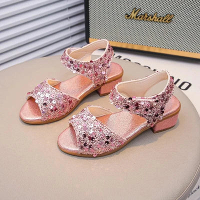 Princess Sandals for Girls | Dance Performance Shoes | Wedding High Heels 2025 Summer New
