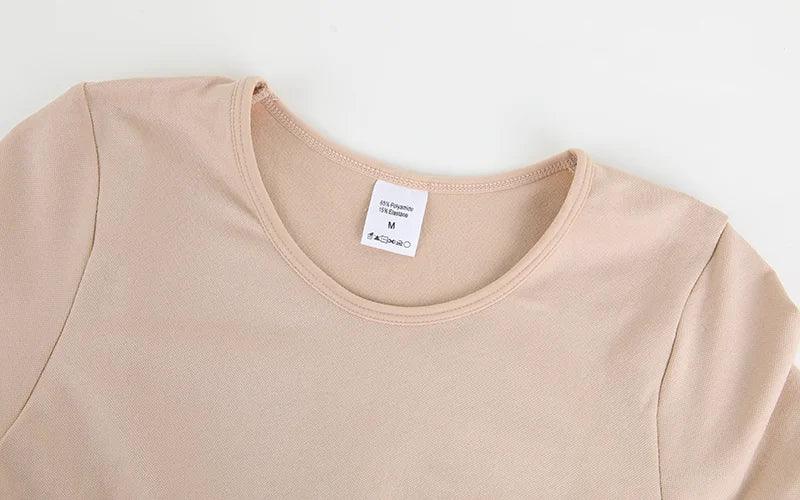 Women Full Body Shaper Long Sleeve Round Neck Shapewear Slimming Breathable Bodysuit Seamless Tummy Control Waist Trainer Corset