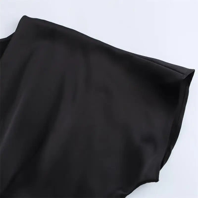 Women's Summer Dress 2025 New Elegant Fashion Slim V-neck Stain Long Dress Women Chic Comfortable Casual Dresses