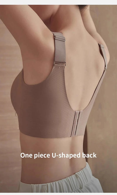 Maternity Bra Full Coverage Bralette for Large Bust Women Seamless Minimizer Bra with Wide Band Anti-Slip Adjustable Straps