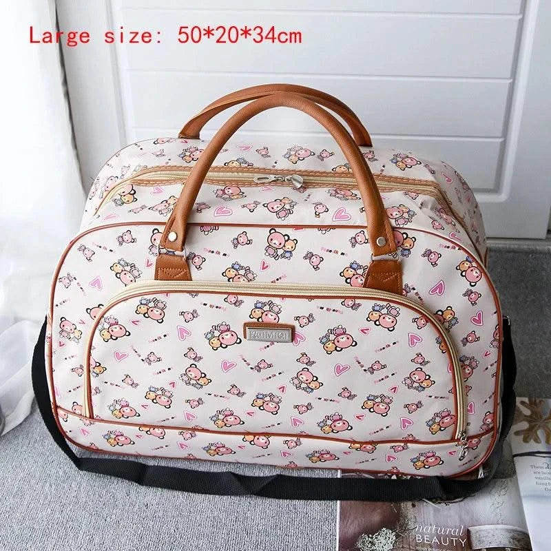 Fashion Cartoon Print Travel Bags for Women