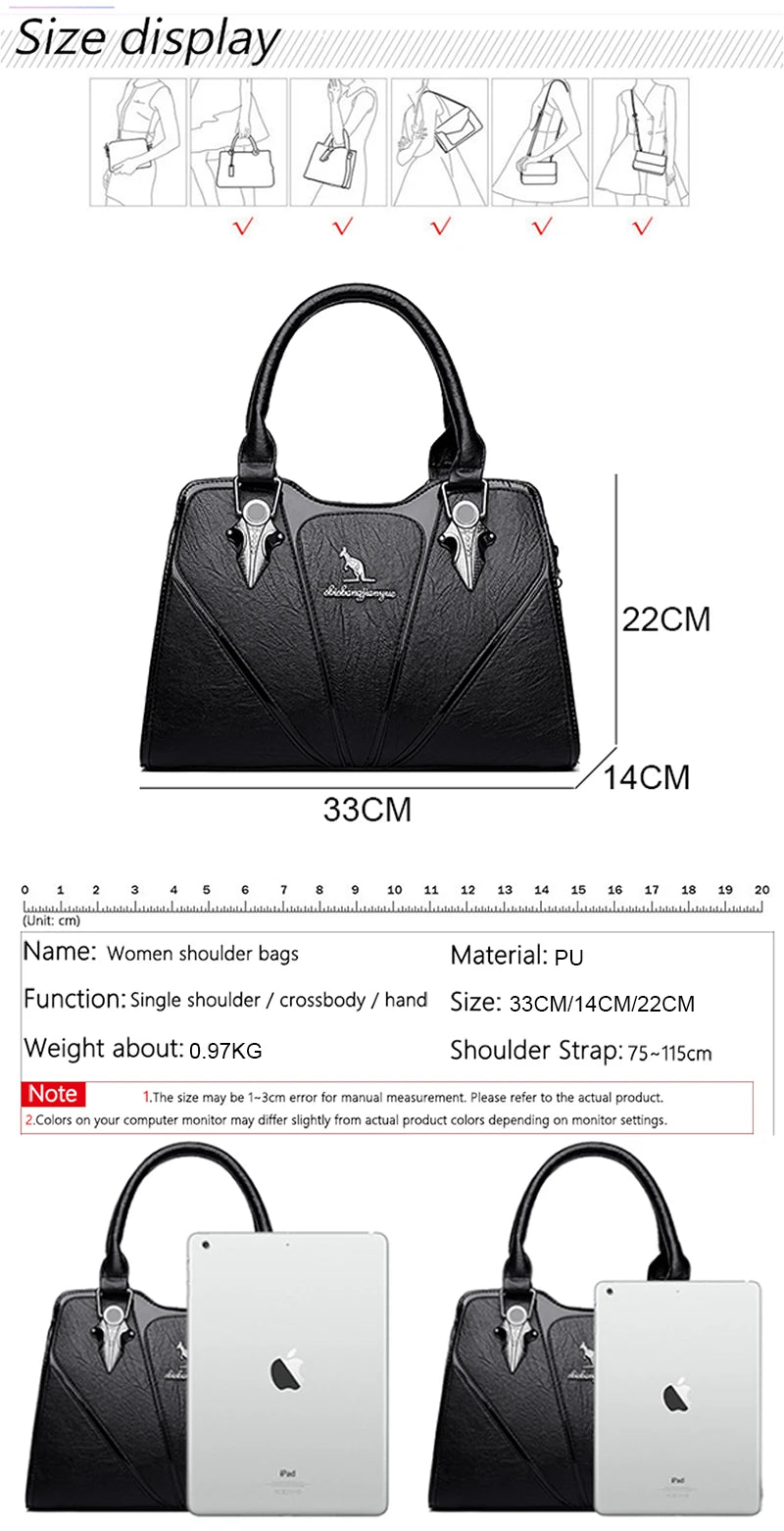 Luxury Handbags Women Bags Designer Brand Female Leather Crossbody Shoulder Bags For Women Sac a Main Ladies Hand Bags 2024 Sac