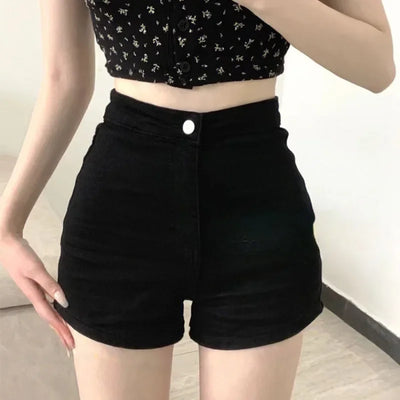 Black Denim Shorts for Women Summer Jorts Short Jean Pants Woman Elegant Designer Design New In Streetwear Flowy Comfy XXL XL