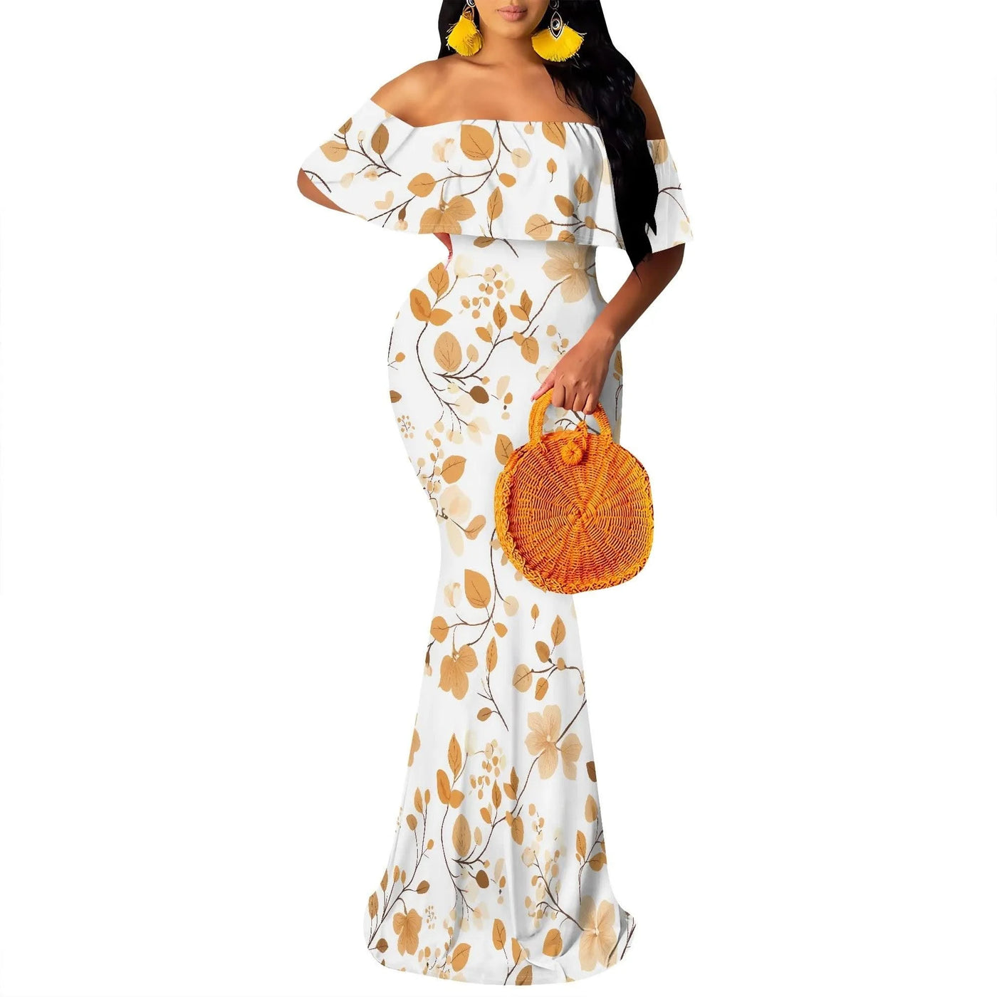 Women's 2025 Summer Trendy Dress Floral Strappy Backless Maxi Dresses Sexy Bodycon Evening Party Long Dress