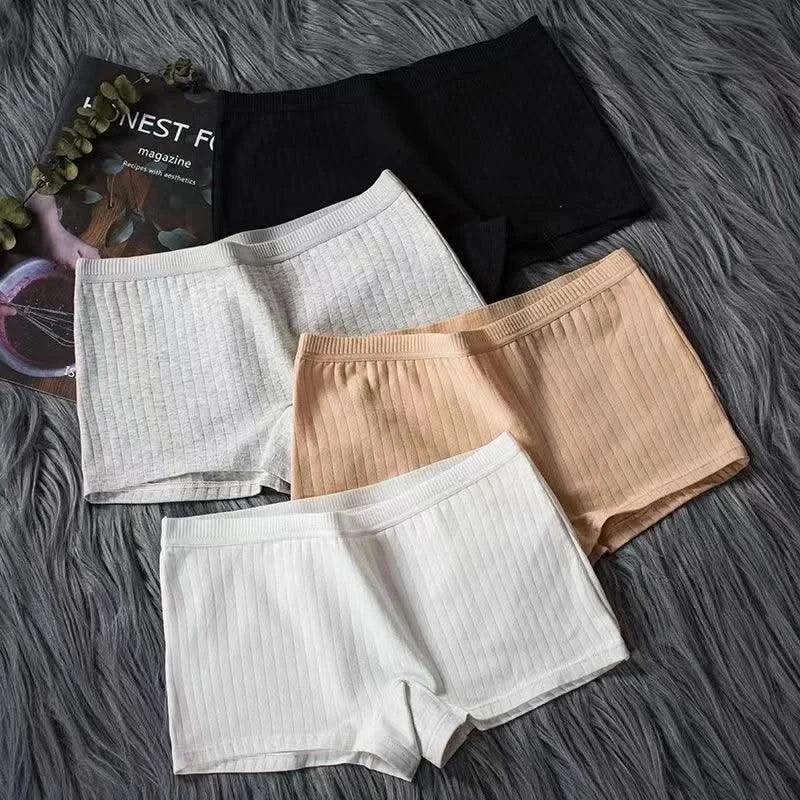 Women Boxers Underwear Boyshort Cotton Ladies Safety Pants Female Seamless Underpants Solid Cozy Boyshorts sexy lingerie 2025
