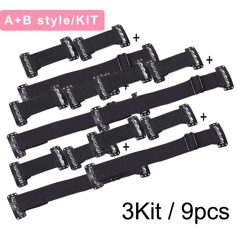 Face Lift Hair Band with Clips Invisible Facelift Stretching Straps Face Line Belt Face Slimming Bands Anti Wrinkles Makeup Tool