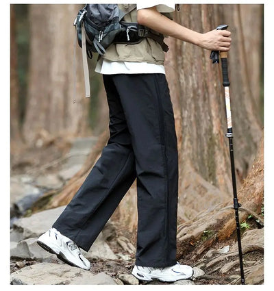 Men's Trousers 2025 Summe Fashion Thin Style Business Casual Pants Outdoor Stretch Breathable Straight Leg Loos Baggy Versatile