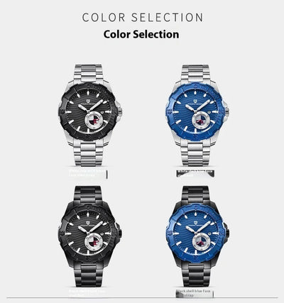 Mechanical watches, sports watches, high-end trendy men's watches, fashionable waterproof men's watches, steel straps