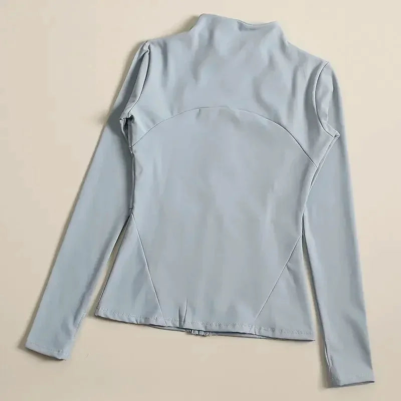 Yoga Clothes Windbreaker Sportswear Woman Running Long Sleeve Sweatshirt Sports Jackets Top Women Workout Tops Activewear