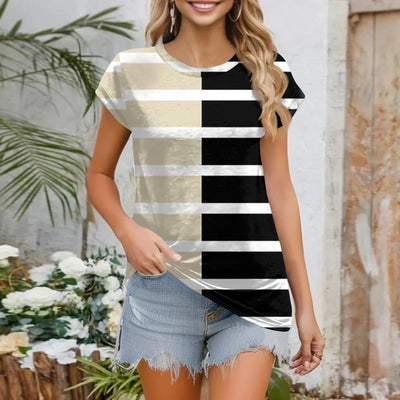 Womens Summer Tops Going Out Workout Outfits Spring Short-sleeved T Shirts Business Casual Dressy Fashion Trendy Clothes 2025