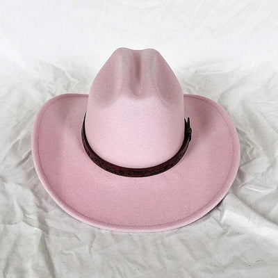 Men's Western Women's Cowboy Hat Army Green Men's Women's Cowboy Jazz Hat Wide Brim Felt Fedora Sombrero Hombre