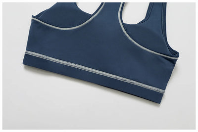 Yoga Bra Women Breathable Sports Bra Anti-Sweat Fitness Shockproof Crop Top Push Up Gym High Strength Workout Underwear