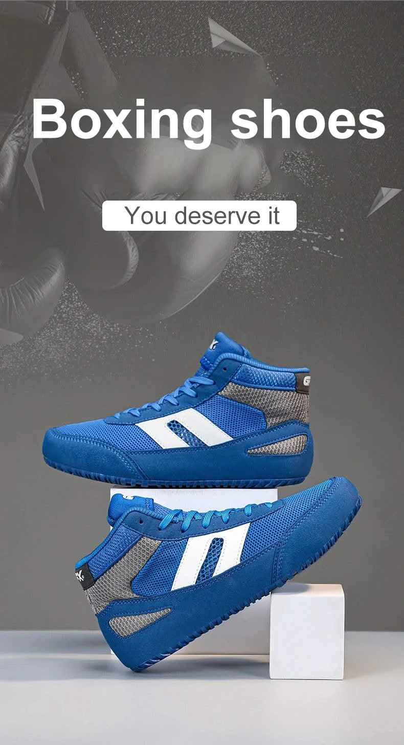 New Wrestling Shoe Fighting Boxing Wrestling Rubber Outsole Breathable Wear-resistant Shoes for Child Women Men Size 29-44