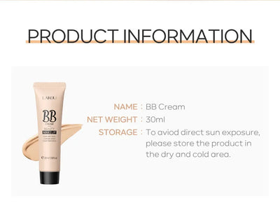 6-color optional concealer BB cream 30ml natural facial concealer primer