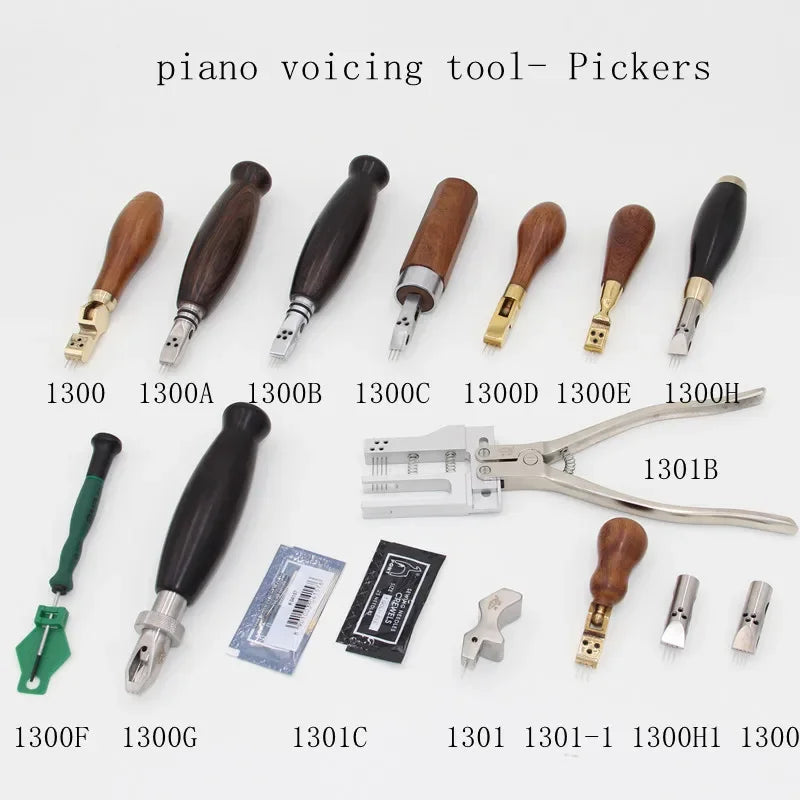 Piano tuning repair tools, pin pliers, pin headers, rotatable, retractable, bendable, gourd-shaped mahogany handle.