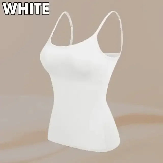 Higher Quality Solid Padded Bra Sexy Women Tops Camisole Top Women Vest Women Camisole with Built in Bra Cami Top Vest Tank Top