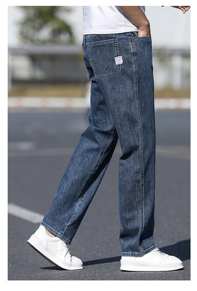 Men's Jeans American High Street Micro-flared Jeans Summer Slim Fashion Brand Pants Retro Washed Straight Pants 2025