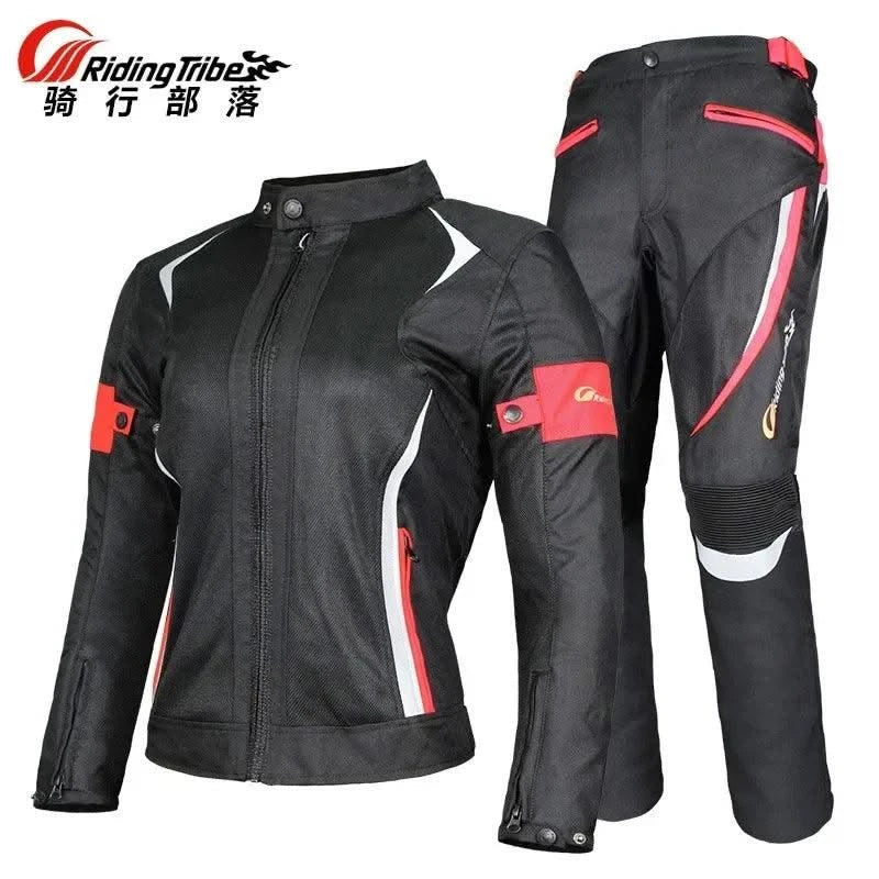 Woman Jacket Motorcycle Motorbike Riding Armor Protective Coat Summer Waterproof Lady Girl Clothing Anti-collision Suit JK-52