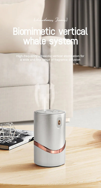 Car Diffuser Car Air Fresheners Room Fragrance Diffuser HD Digital Display Portable Waterless Diffuser For Home Office Bedroom