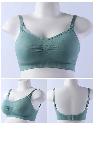 Maternity Bras Double Layer Seamless Bra Pregnancy Clothes Prevent Sagging Breastfeeding Women's Breathable lactancia Bra