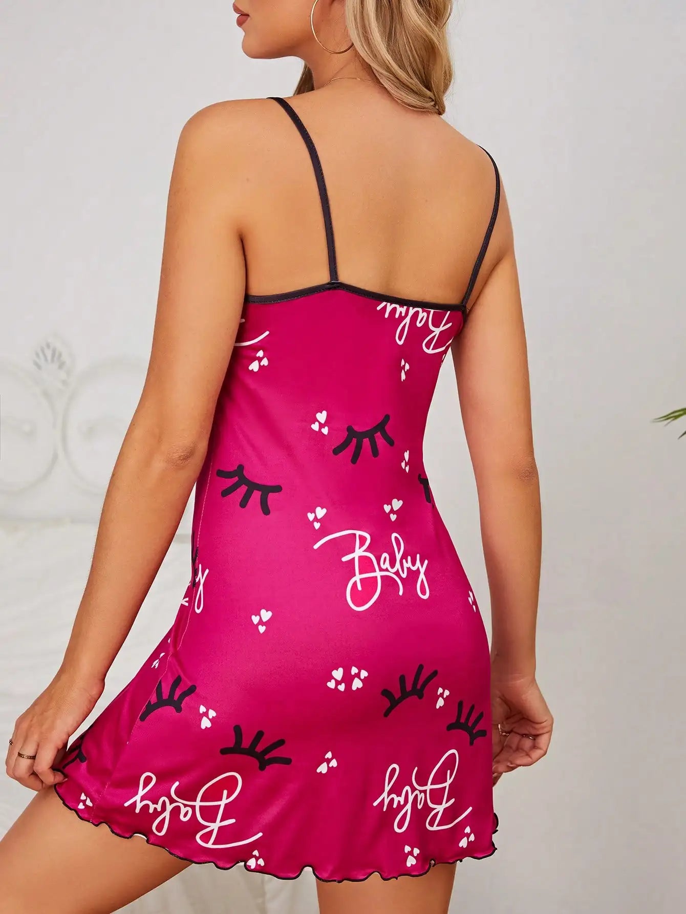 Women's new slip nightdress home dress casual pajamas