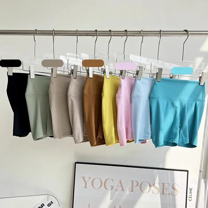 Women Yoga Shorts High Waist Workout Shorts Fitness Yoga Lift Butt Fitness Ladies Yoga Gym Running Short Pants Sportswear