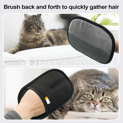 Pet Shedding Gloves Pet Puppy Hair Removal Static Gloves Pet Detangling Gloves Pet Deshedder Gloves for Furniture Tablecloth