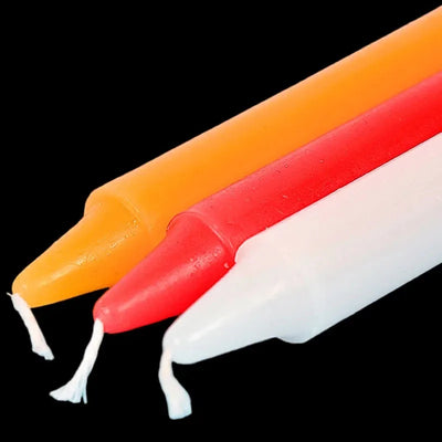 Emergency Lighting Candle, Red, White, Yellow, 2cm Diameter, 21cm Height, Worship Sacrifice, Romance Pray, 10Pcs per Lot