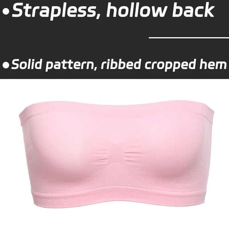 Breathable Strapless Bra for Women Summer Yoga Bustier Female Underwear Back Mesh Bralette Multicolour Lingerie Push Up Bras