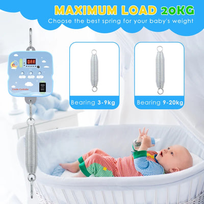 Babyschaukel-Controller Electric Baby Swing Controller,2 Spring,Remote Control, Motor Spring Bracket, Adjustable Timer, No Noise