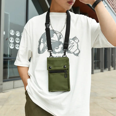 Male Bag Men Satchel High Quality Men Diagonal Mini Crossbody Bags Shoulder Multi-Function Mobile Phone Bag Outdoor Sports Bag