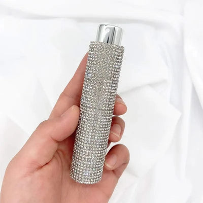 Luxury 10ml Perfume Spray Bottle Bling Rhinestones Refillable Perfume Atomizer Empty Bottle Travel Cosmetic Essential Container