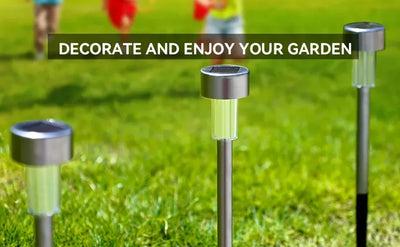 Outdoor Solar Lights Garden Lamp Solar Powered Waterproof Landscape Path LED Light for Yard Backyard Lawn Patio Decorative