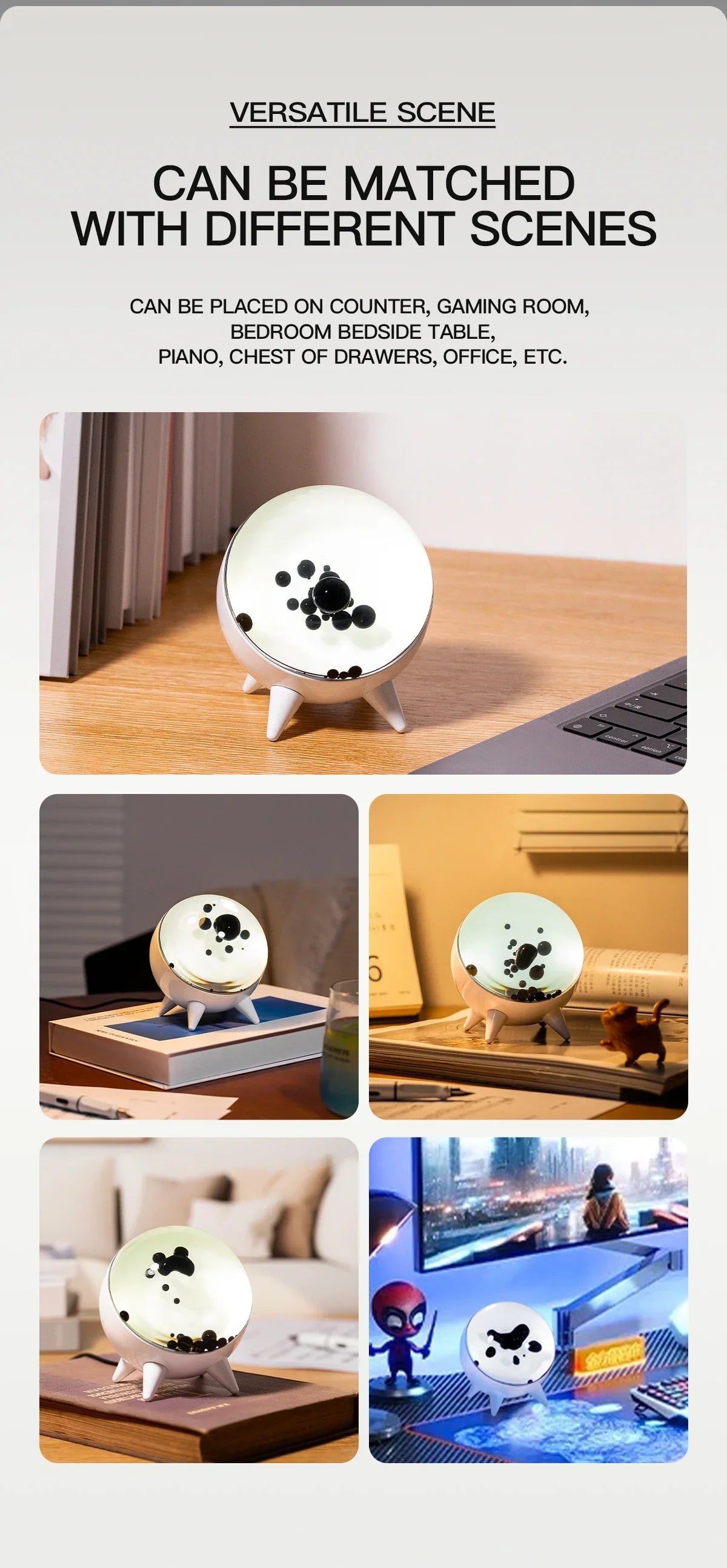 Magnetic Fluid Pickup Sound Motion Sensor Desktop Music Partner Venom Music Rhythm Light Dance Liquid with Music Visual Music