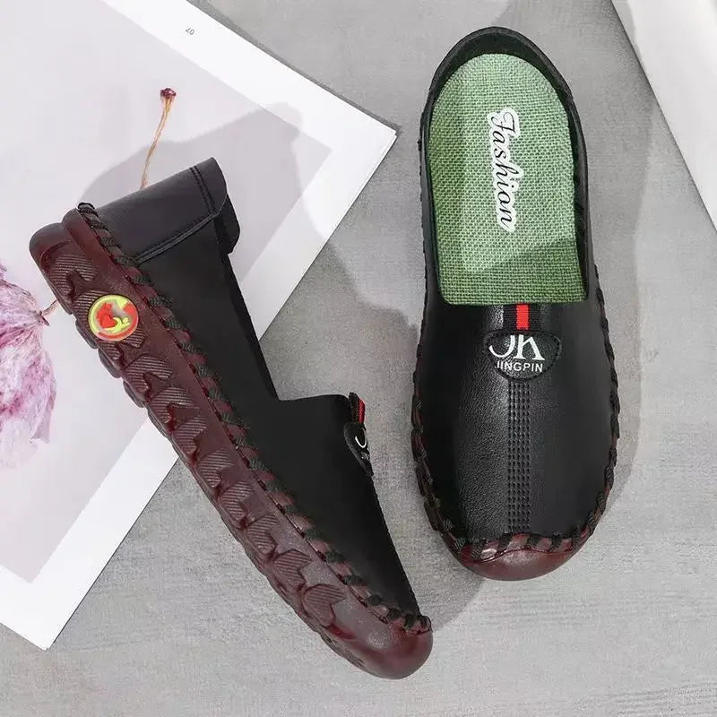 Orthopedic shoes for woman wide foot slip on loafers elderly women flat moccasins new nurse doctor comfort womens orthotic shoes