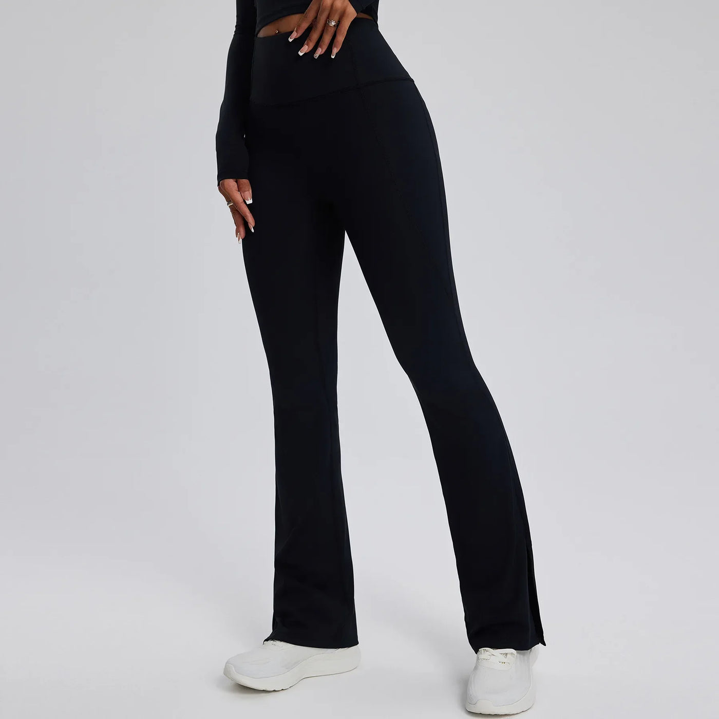 Yoga Leggings Women Bell-bottoms Fitness Leggings Running Cycling Pants Breathable Workout Gym Sports Tights High Waist Leggings