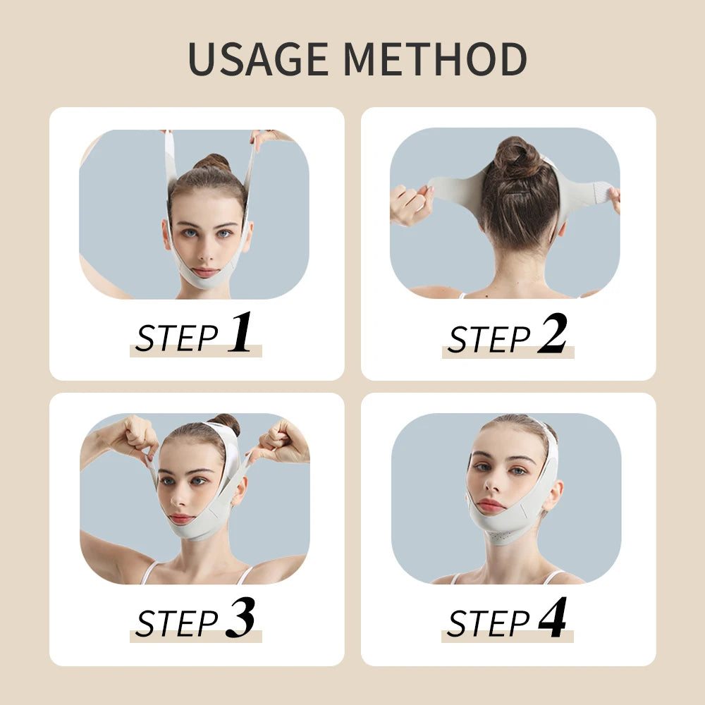 Reusable Face Slimming Bandage V Line Face Shaper Chin Cheek Lift Up Belt Facial Massage Strap Face Lifting Skin Care Tools
