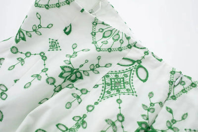 Woman 2 Pieces Shorts Sets 2024 New Fashion Embroidery Short Blouse Summer Women Suit Shorts Two Piece Set Womens Outfits