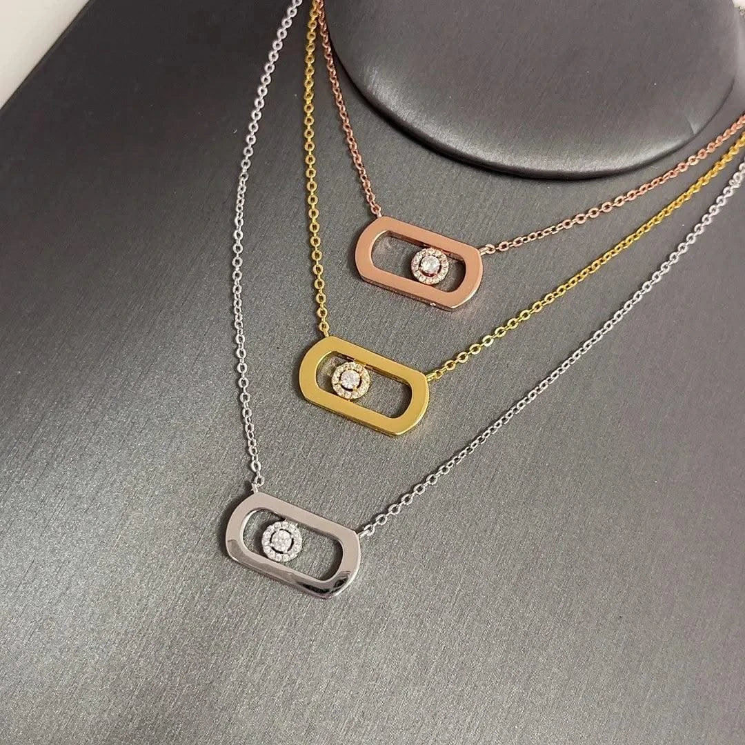 S925 Pure Silver Necklace For Women Personalized Avant-garde Jewellery High-quality Wedding Gifts