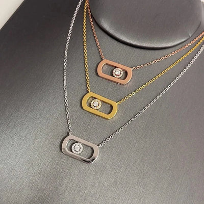 S925 Pure Silver Necklace For Women Personalized Avant-garde Jewellery High-quality Wedding Gifts